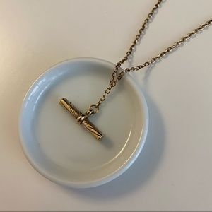 SOLD. Daisy London x Estée Lalonde T Bar Necklace